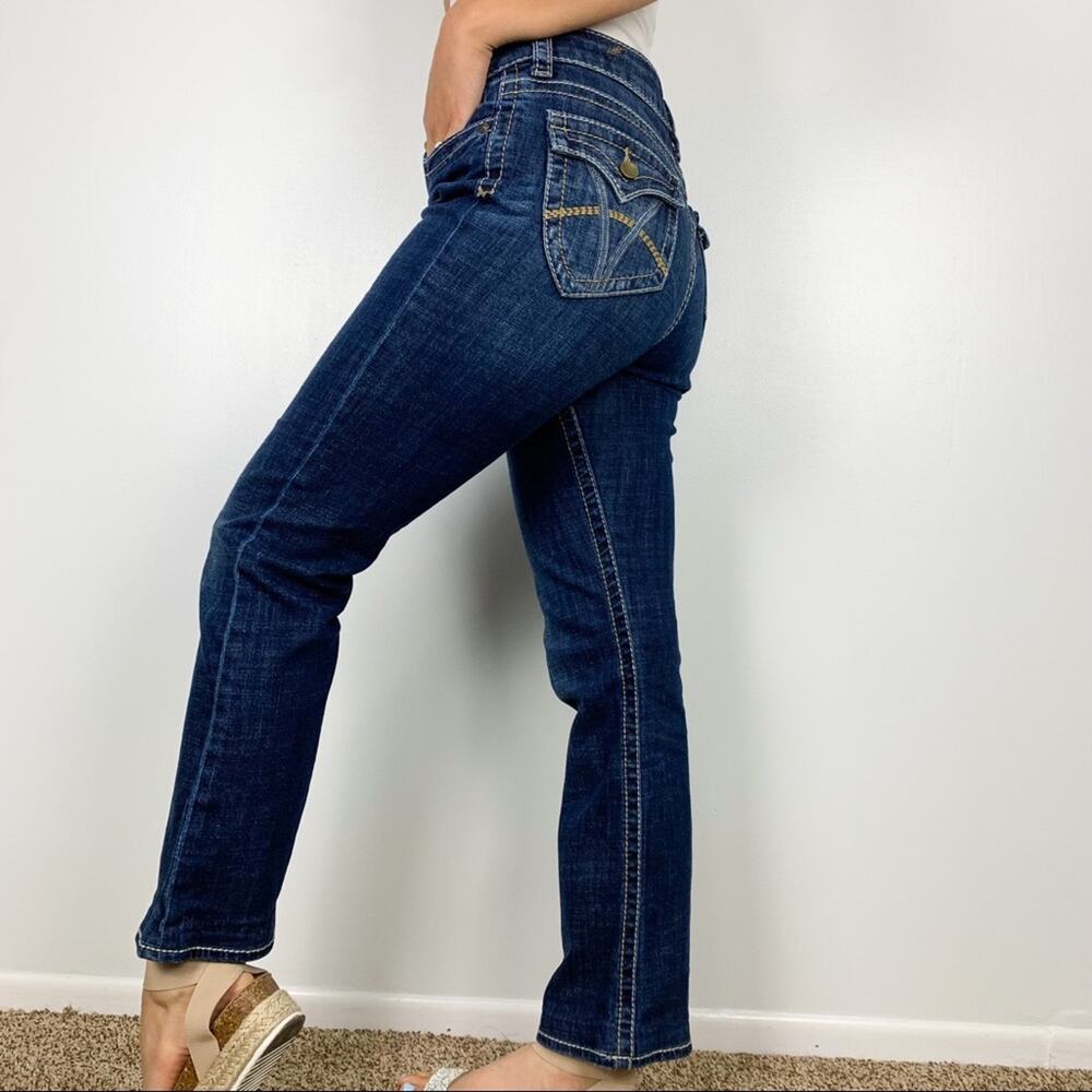 Kut from the Kloth Natalie Dark Wash High Rise Contrast Bootcut Jeans Size 6 - Picture 11 of 14